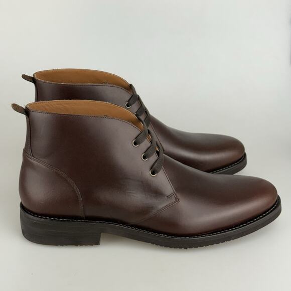 Allen Edmonds Donovan Boot Leather Shoes Size 11.5 US 8656 Brown Chukka